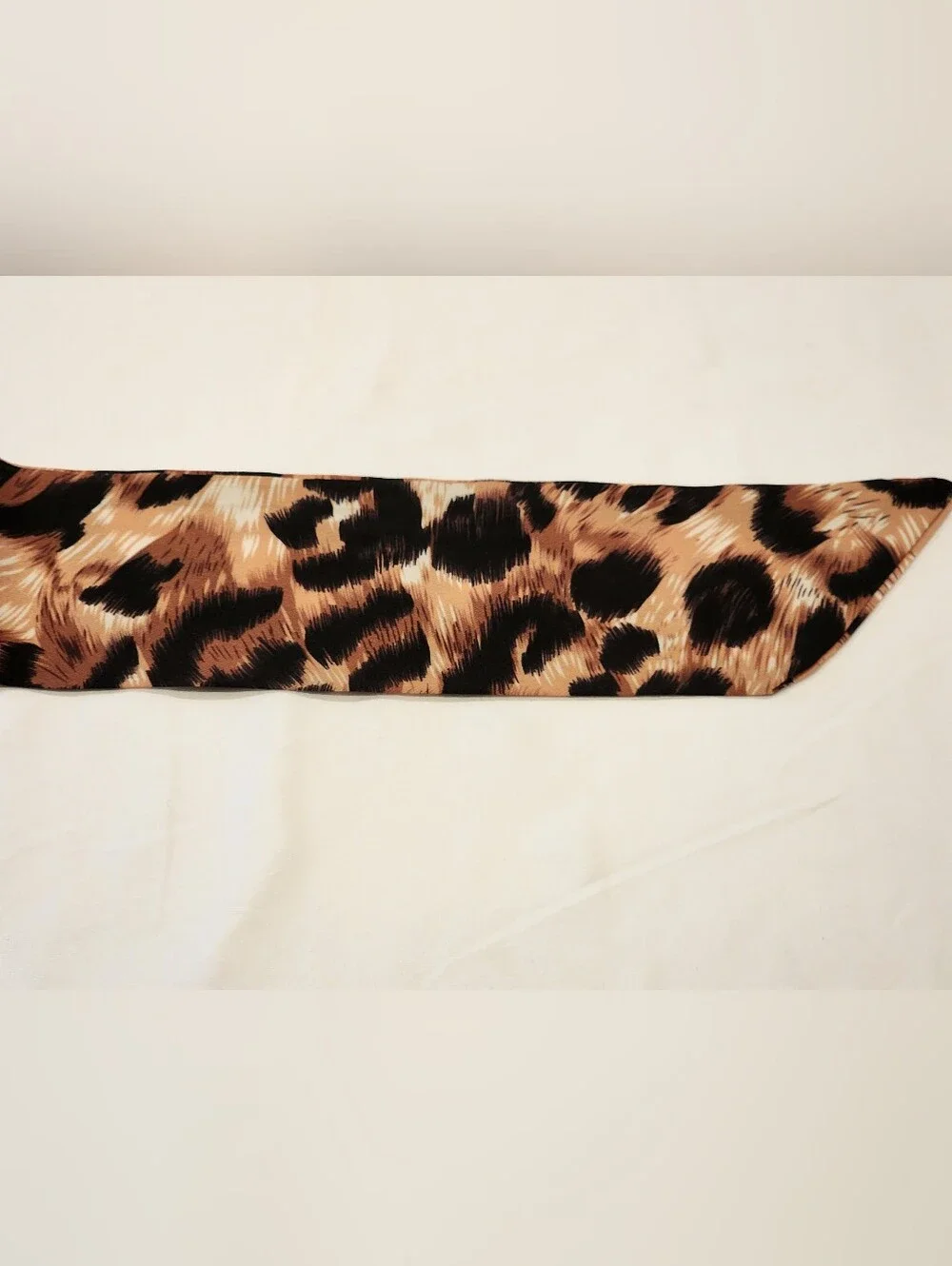 Fendi Brown Leopard-Print Scarf